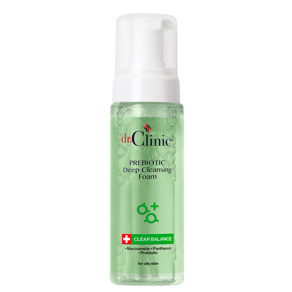 Prebiotic Cleansing Foam For Oily Skin (Green)