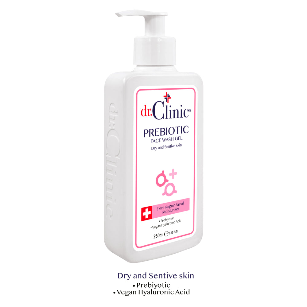 Prebiotic Face Wash Gel Cleanser For Dry And Sensitive Skin (Pink)